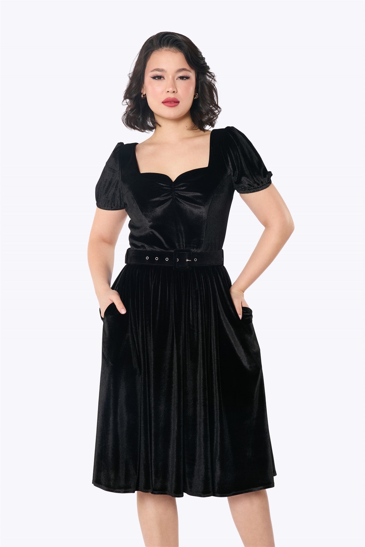 Gilly Velvet Swing Dress