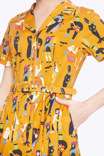 Caterina Monster Mash Swing Dress