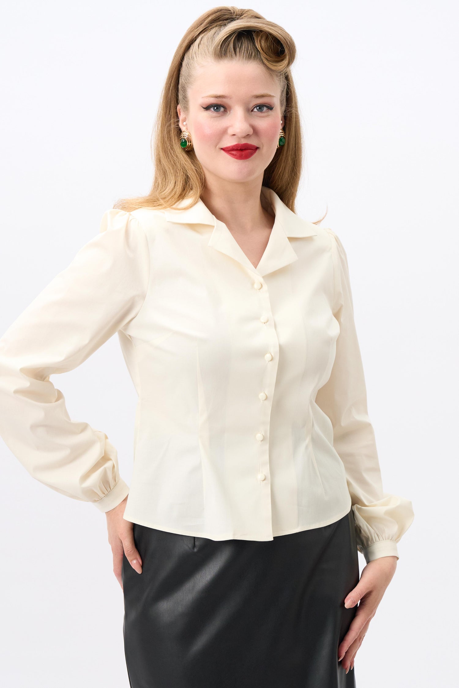 Jerry Cream Blouse