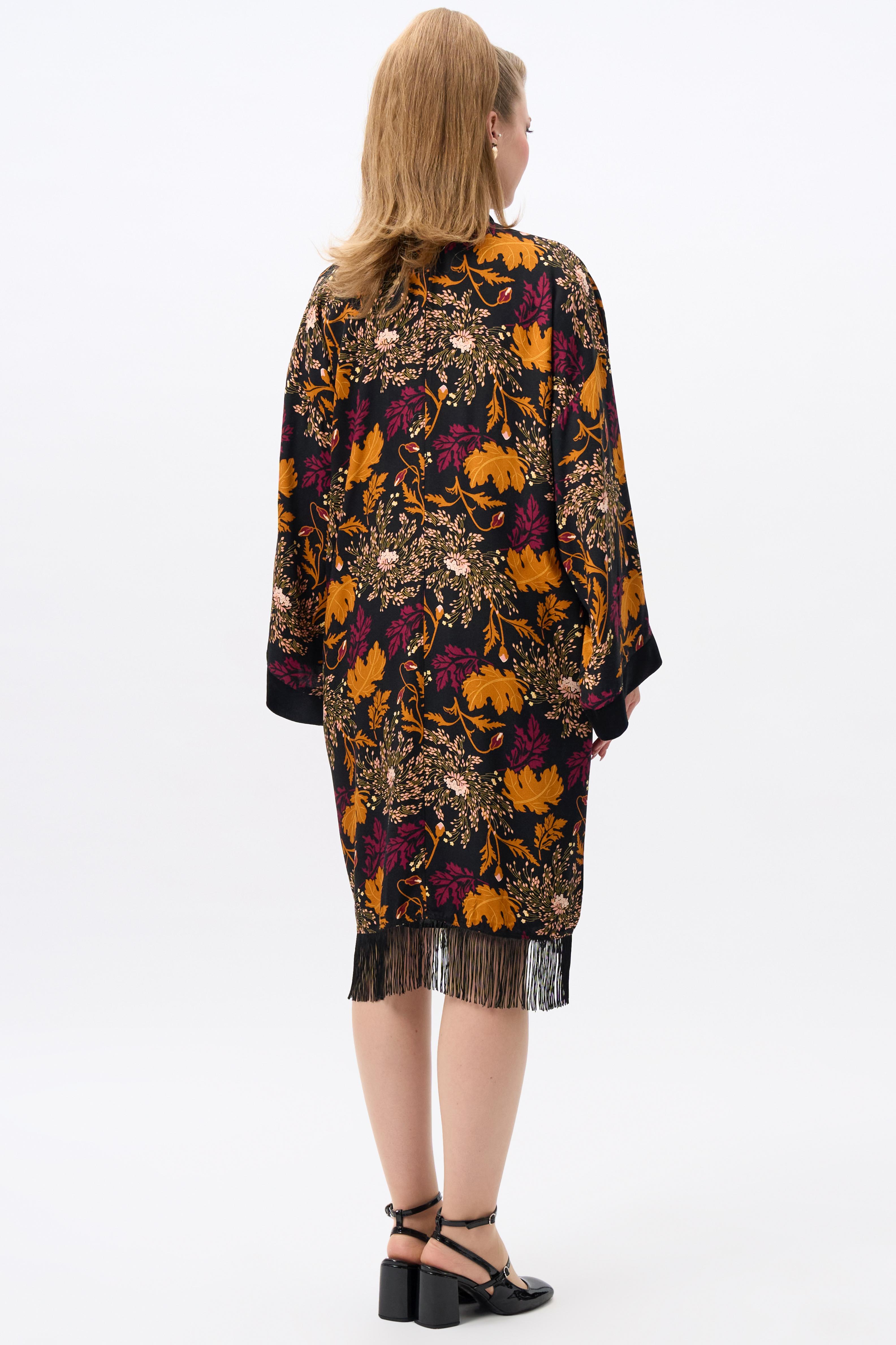 Momiji Gold Leaf Kimono