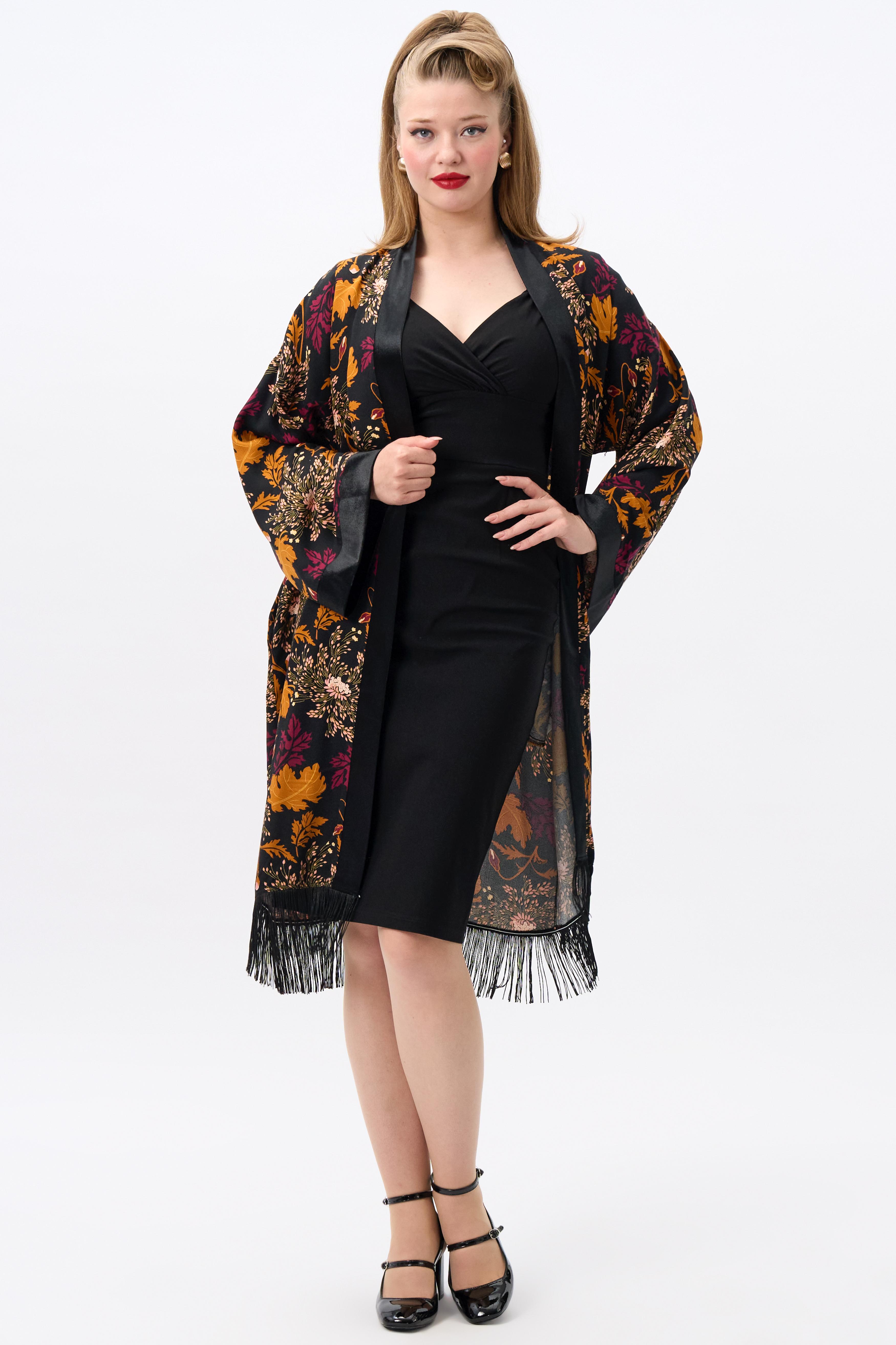 Momiji Gold Leaf Kimono