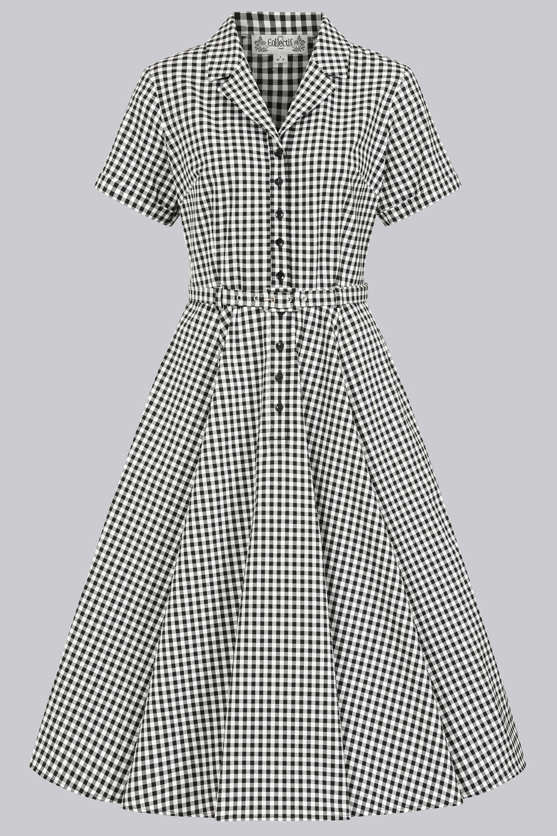 Caterina Gingham Swing Dress