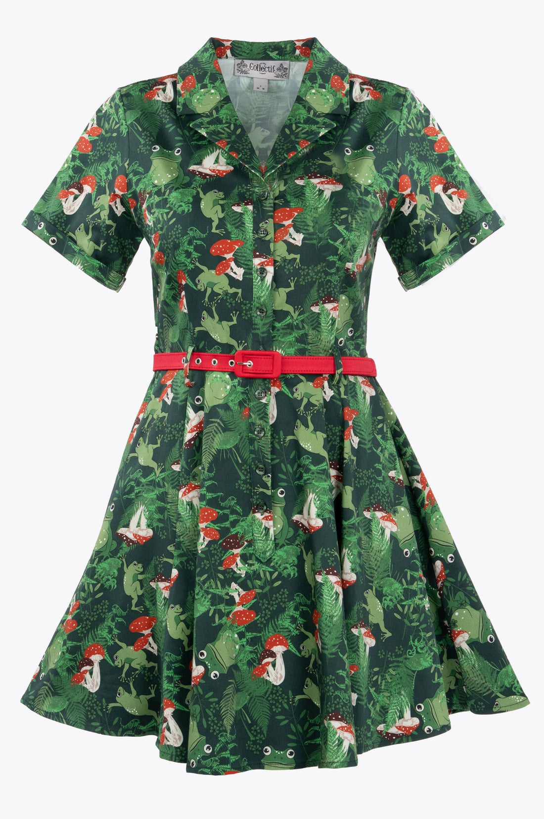 Caterina Frog Forest Mini Dress