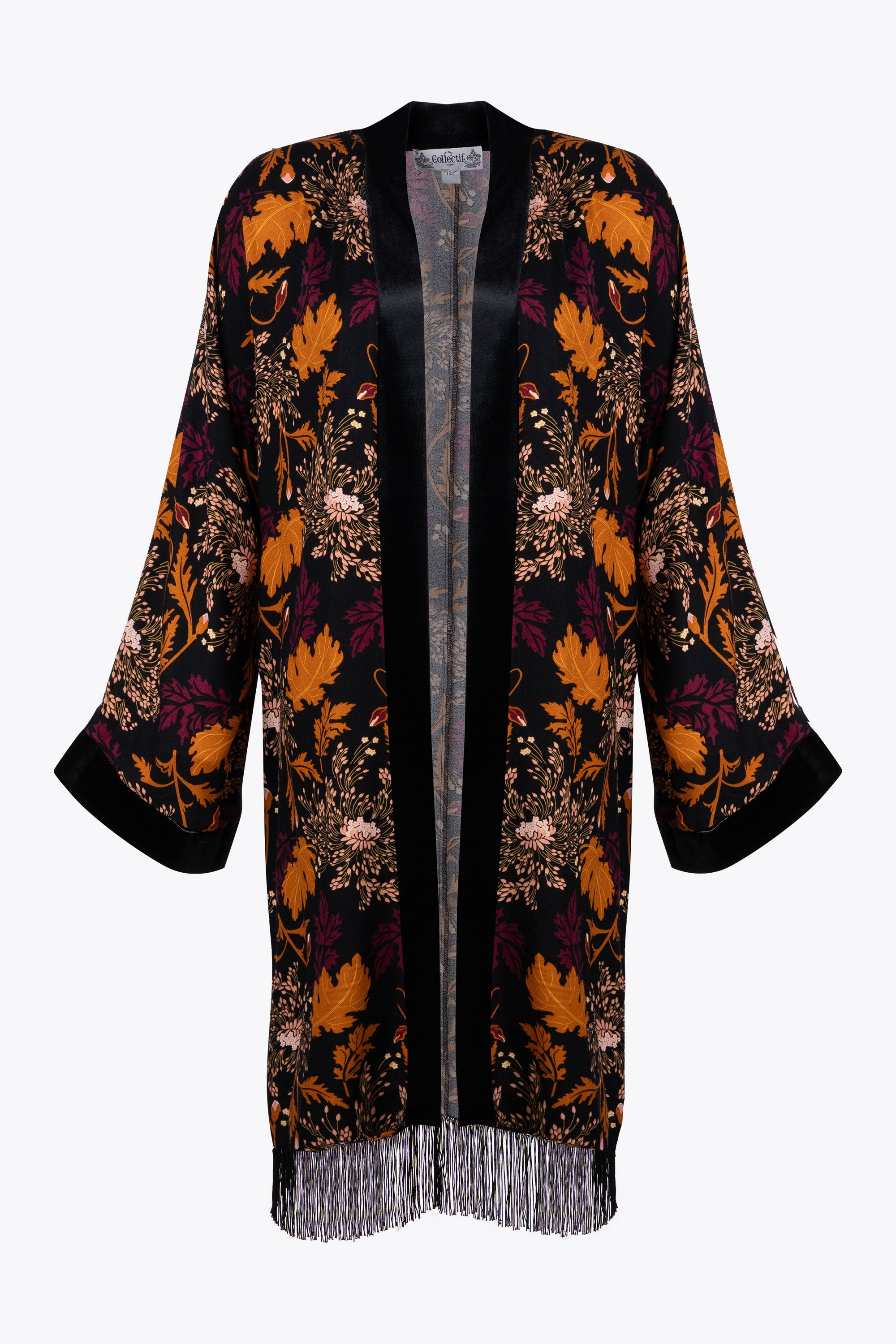 Momiji Gold Leaf Kimono