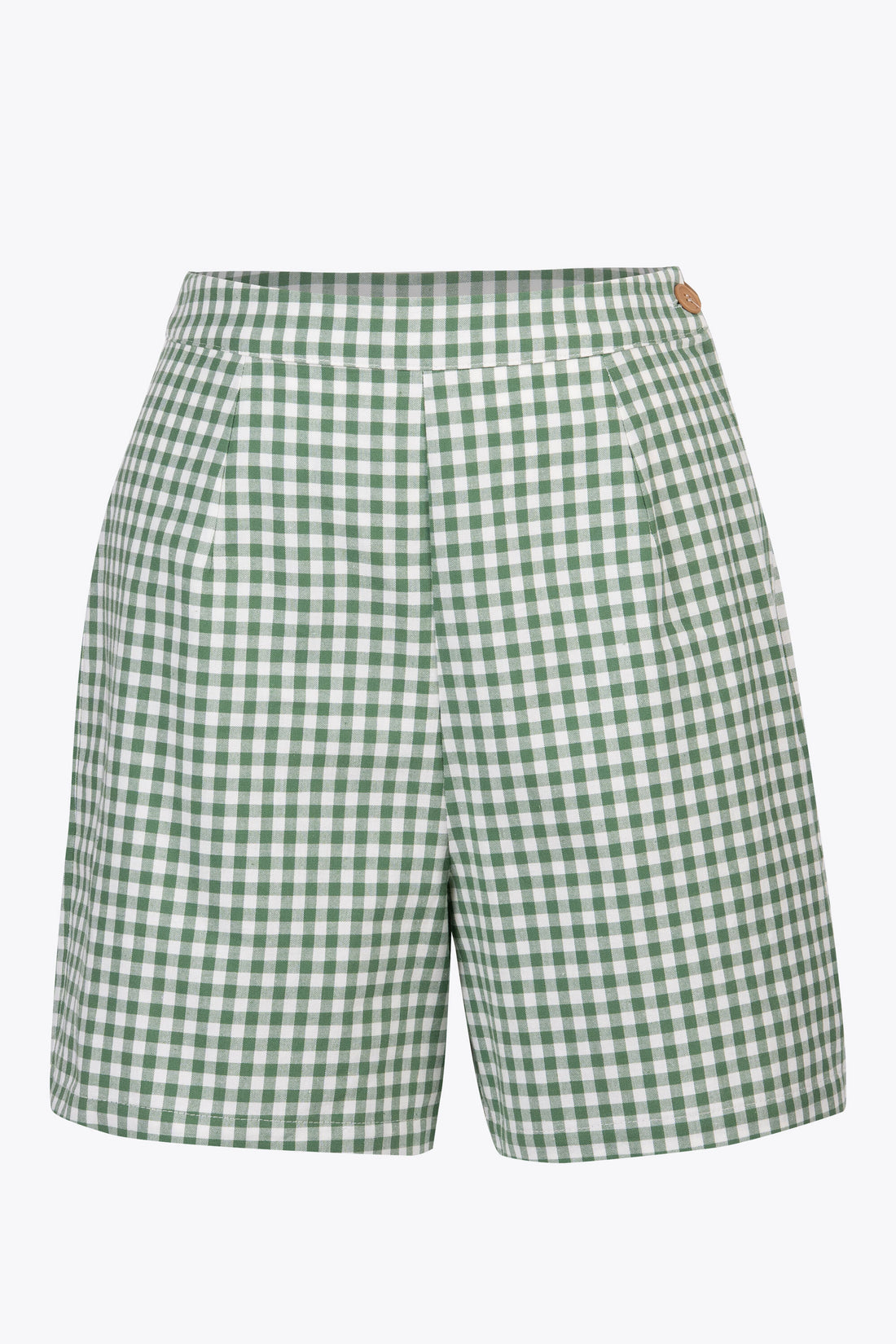 Cerci Gingham Green Shorts