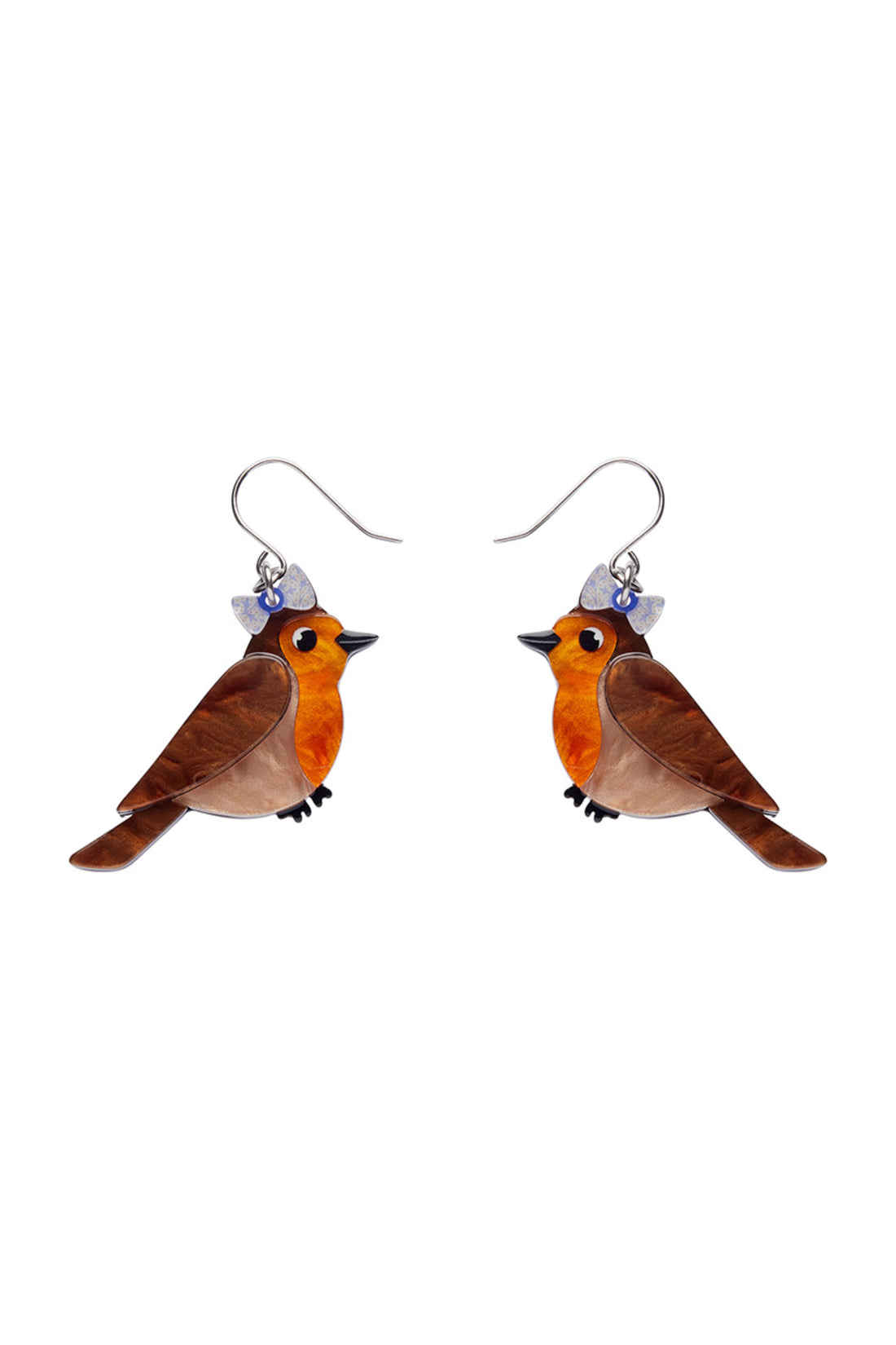 Erstwilder Rosie the Robin Drop Earrings