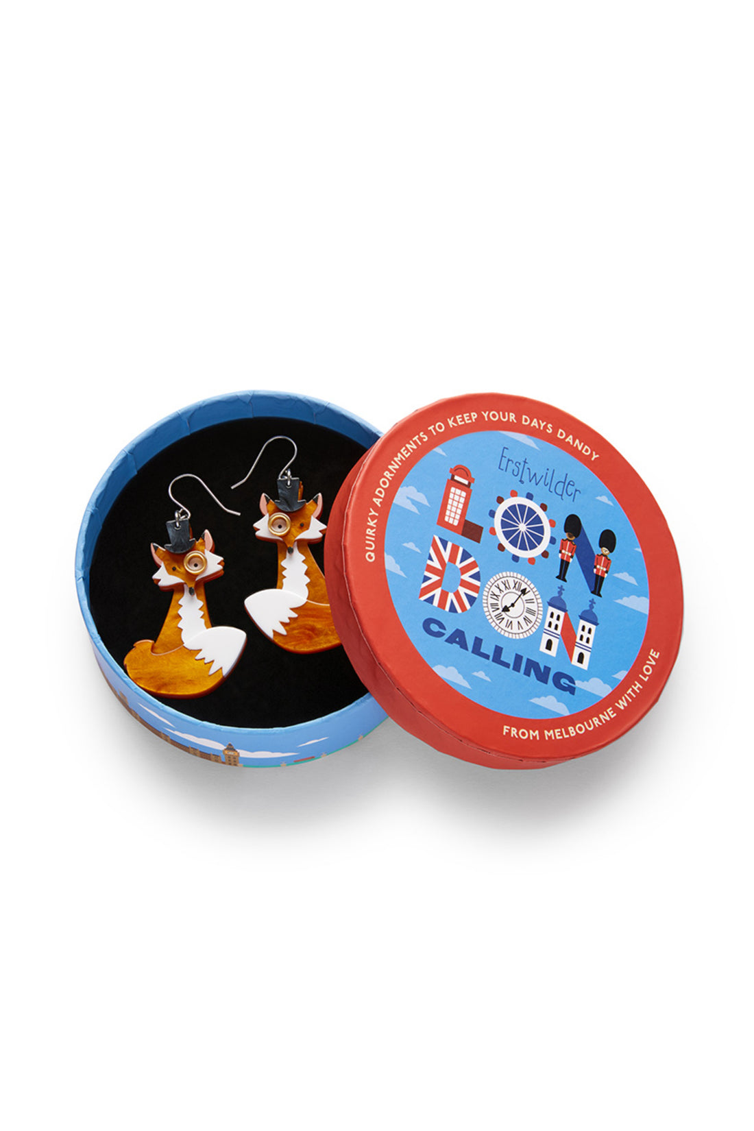 Erstwilder Felix The Fox Drop Earrings