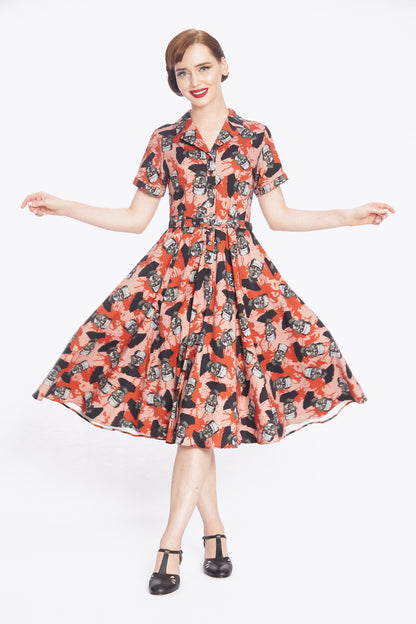 Caterina Frankeshine Swing Dress