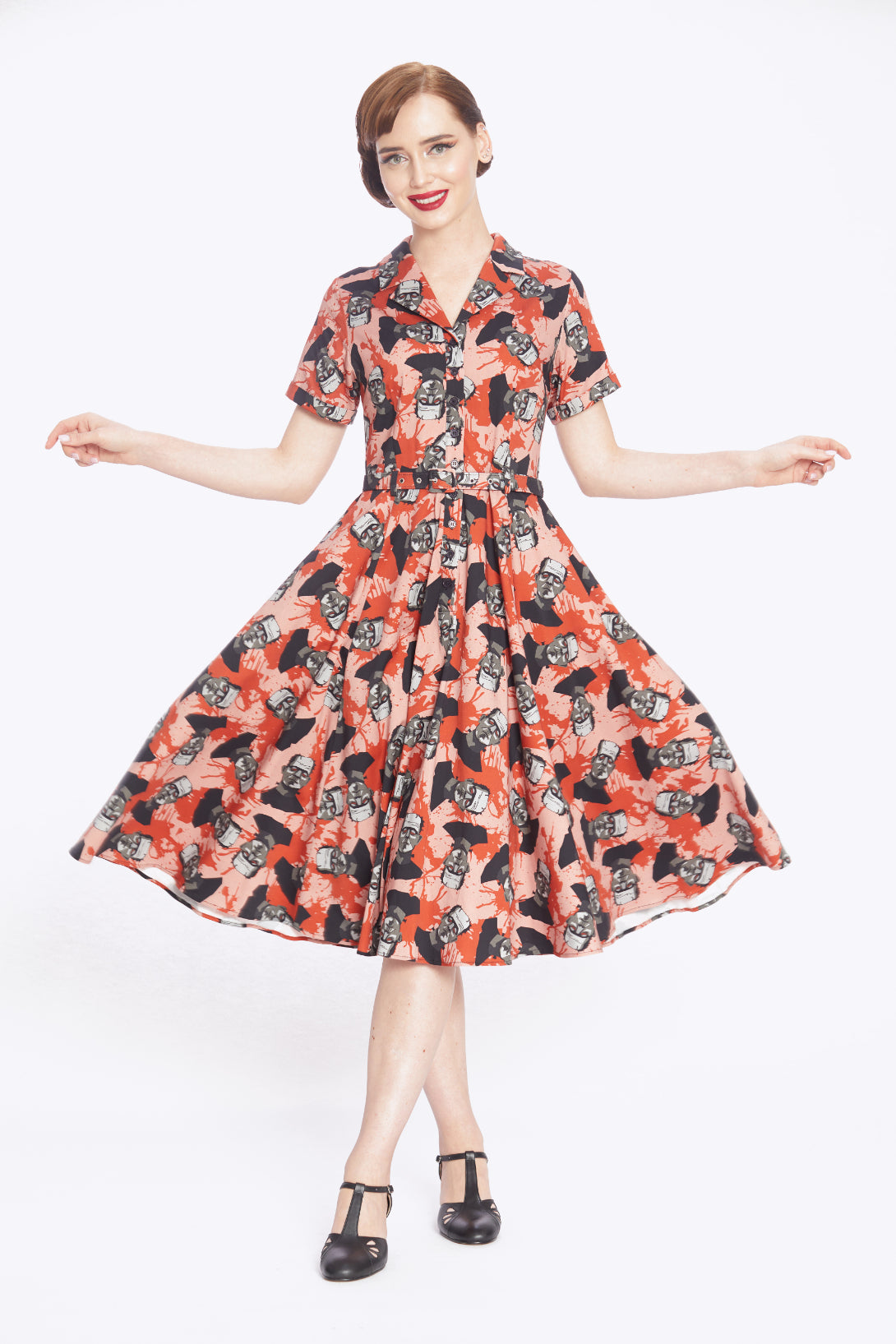 Caterina Frankeshine Swing Dress
