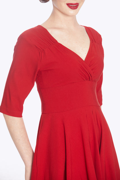 Trixie Red Swing Dress