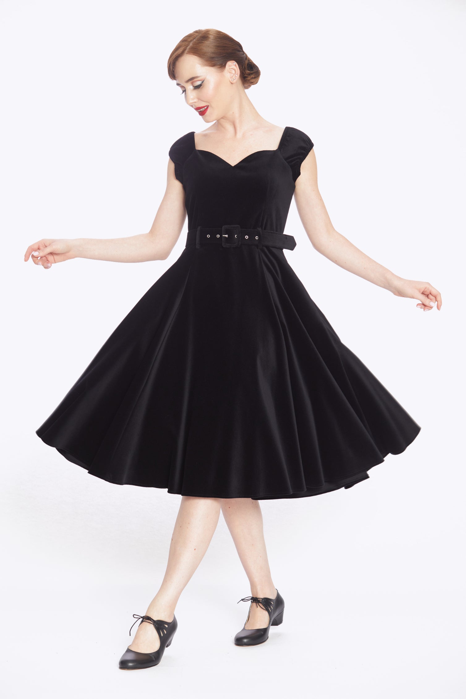 Kaiya Velvet Swing Dress