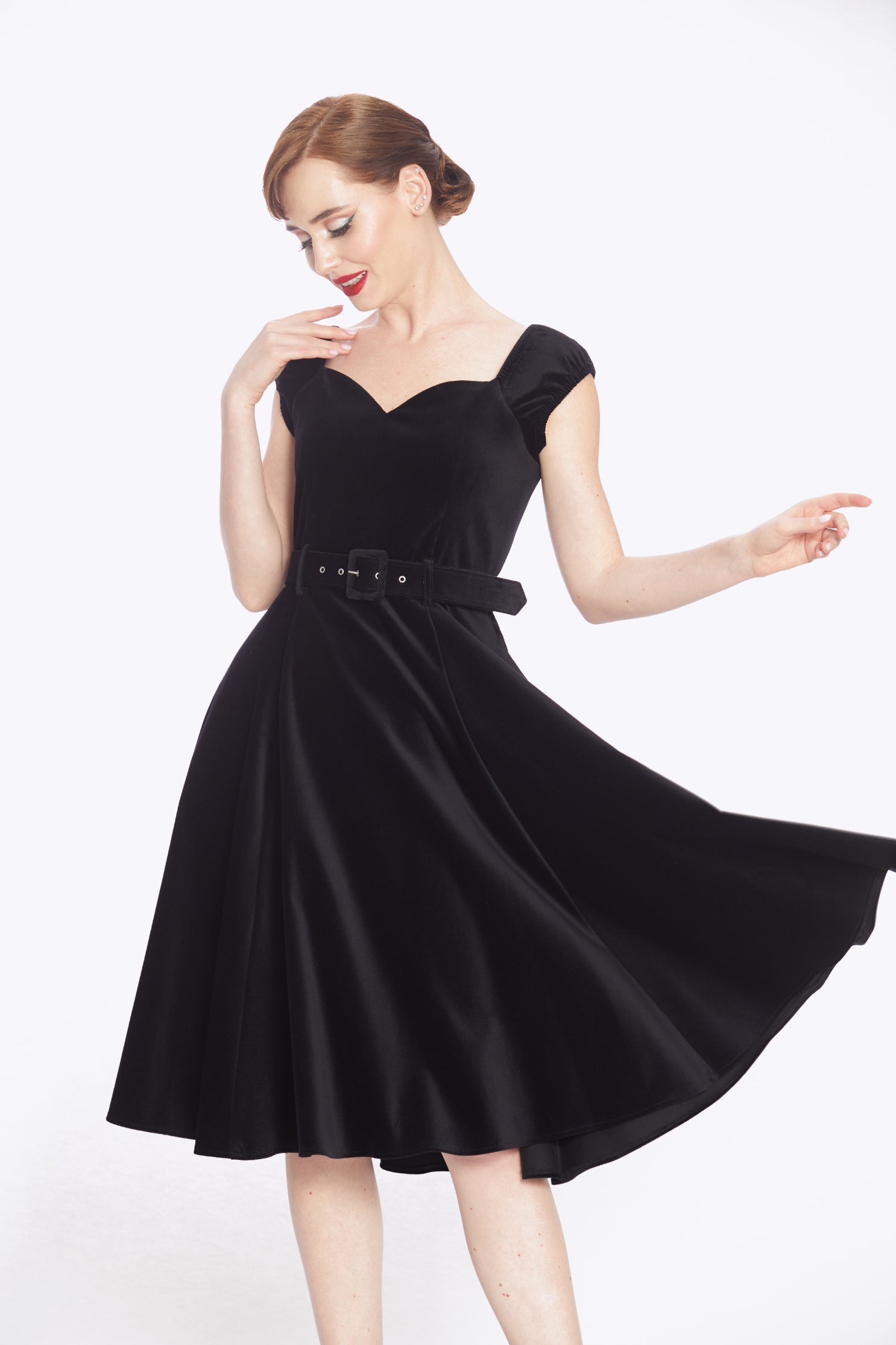 Kaiya Velvet Swing Dress