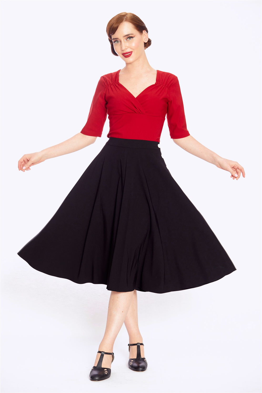 Florence Side Button Skirt
