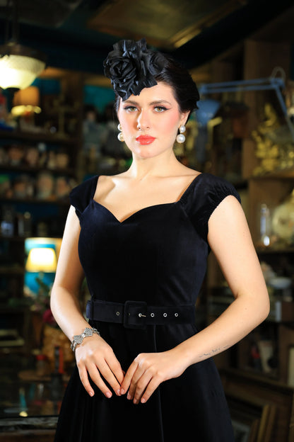 Kaiya Velvet Swing Dress