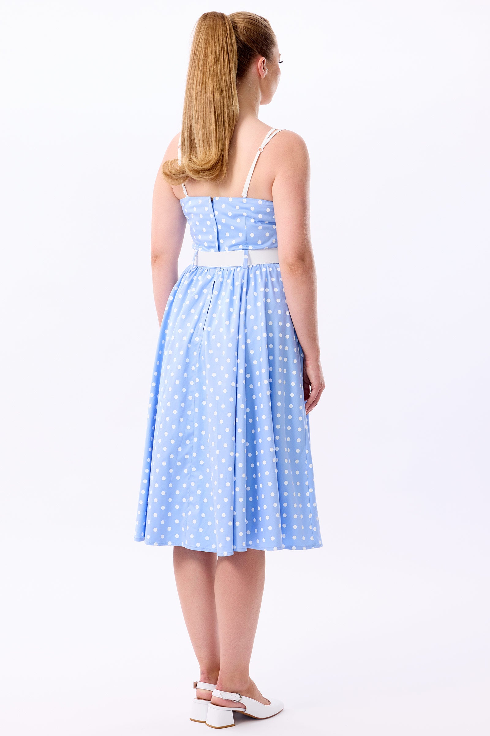 Lulu Sky Polka Swing Dress
