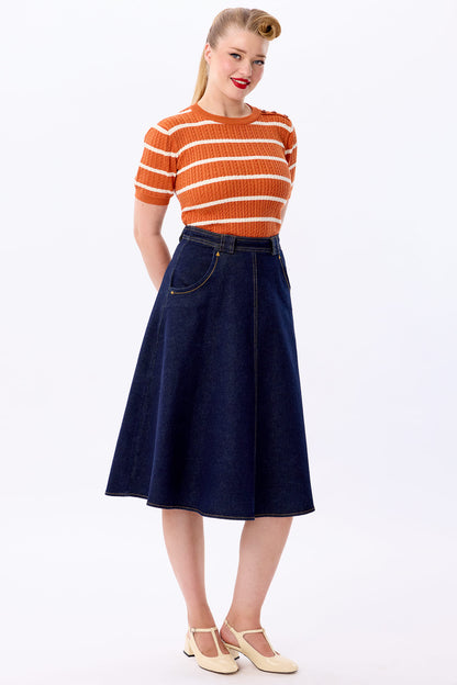 Lynn Striped Knitted Top