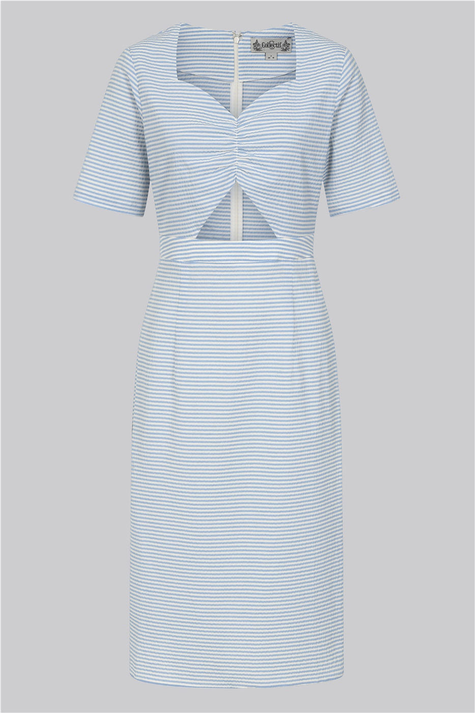 Lara Seersucker Fitted Dress