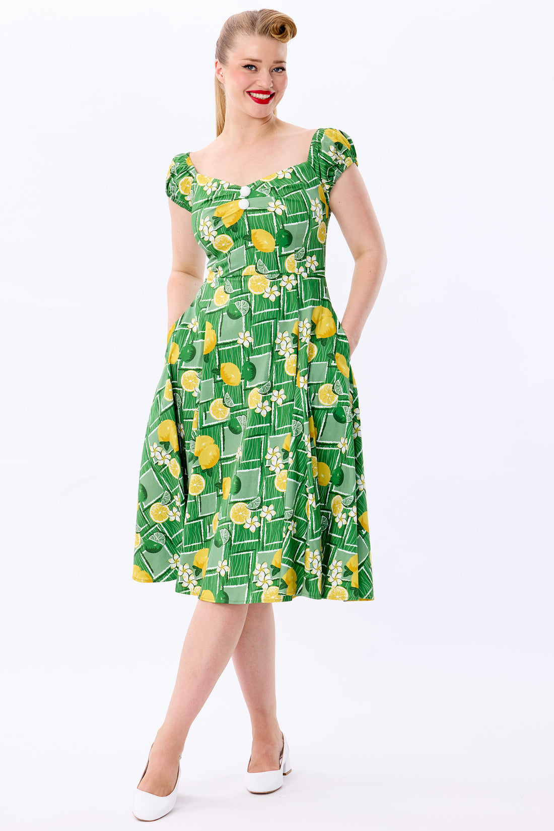 Dolores Lemon and Lime Doll Dress