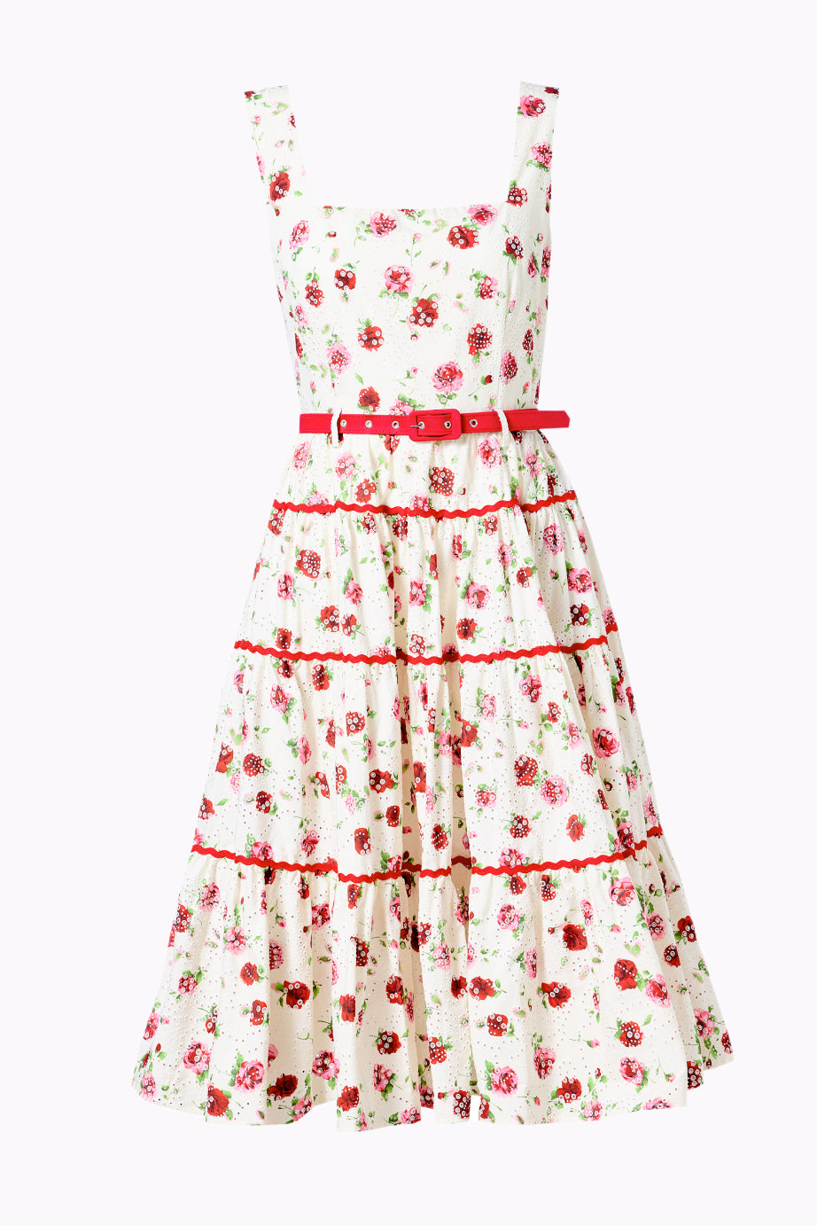 Erina Rose Broderie Tiered Dress