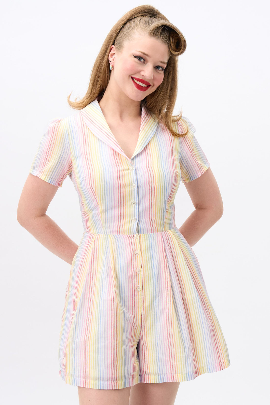 Hattie Sherbet Stripe Playsuit